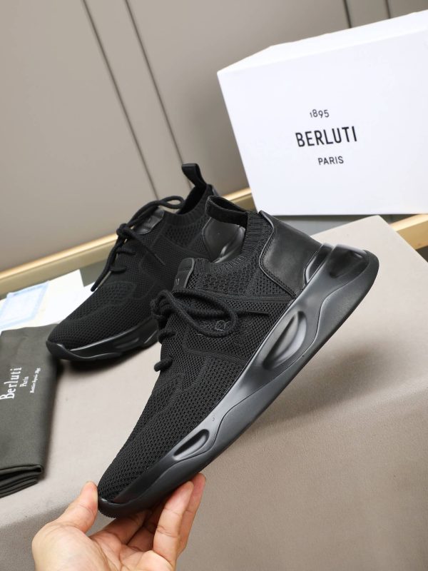 Berluti Shadow Technical Knit Sneaker – Triple Black (3) Berluti Shadow Technical Knit Sneaker – Triple Black