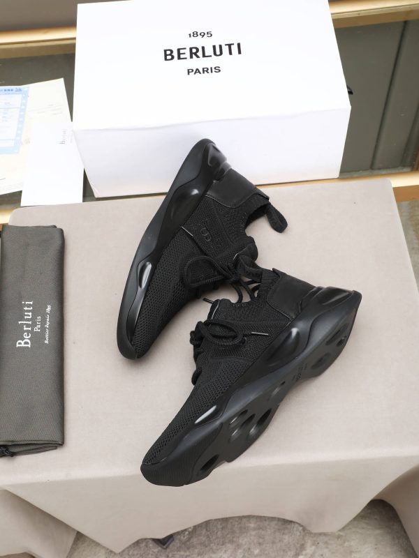 Berluti Shadow Technical Knit Sneaker – Triple Black (4) Berluti Shadow Technical Knit Sneaker – Triple Black