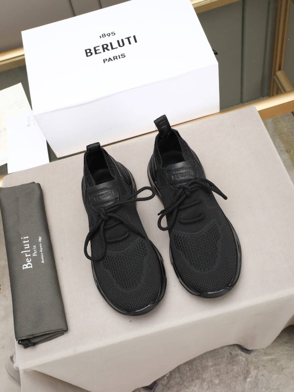 Berluti Shadow Technical Knit Sneaker – Triple Black (7) Berluti Shadow Technical Knit Sneaker – Triple Black