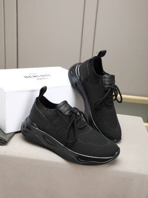 Berluti Shadow Technical Knit Sneaker – Triple Black (8) Berluti Shadow Technical Knit Sneaker – Triple Black