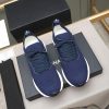 Brunello Cucinelli Stretch-Knit Runner Sneakers – Navy Blue