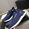 Brunello Cucinelli Stretch-Knit Runner Sneakers – Navy Blue