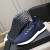 Brunello Cucinelli Stretch-Knit Runner Sneakers – Navy Blue