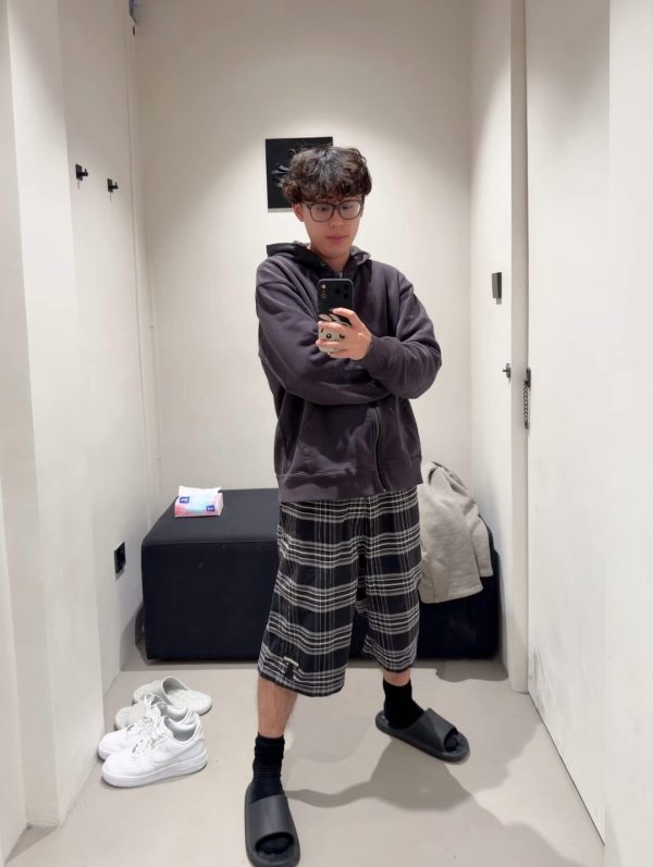Chrome Hearts 'After School' Flannel Shorts- Black and white plaid (5) Chrome Hearts 'After School' Flannel Shorts- Black and white plaid