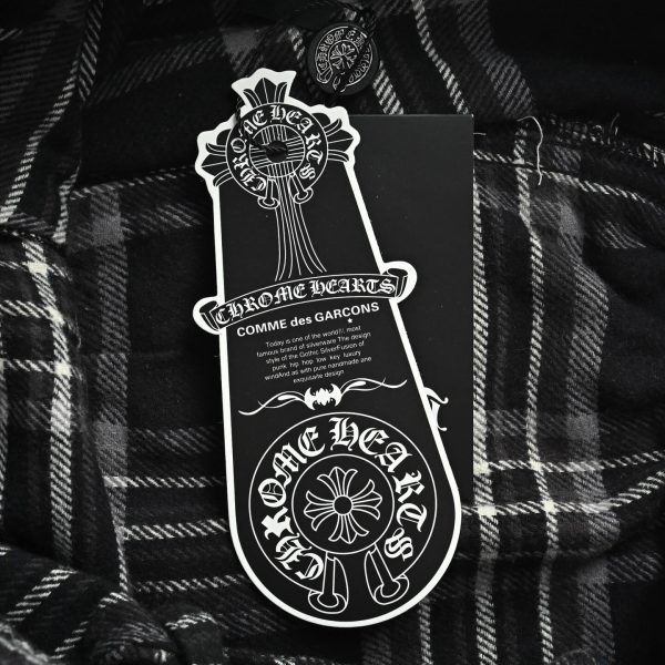 Chrome Hearts 'After School' Flannel Shorts- Black and white plaid (6) Chrome Hearts 'After School' Flannel Shorts- Black and white plaid