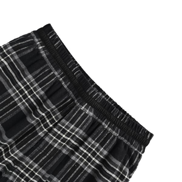 Chrome Hearts 'After School' Flannel Shorts- Black and white plaid (7) Chrome Hearts 'After School' Flannel Shorts- Black and white plaid