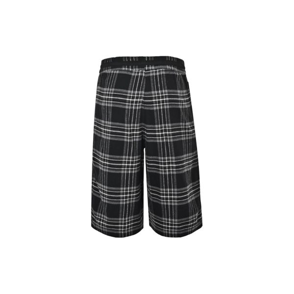 Chrome Hearts 'After School' Flannel Shorts- Black and white plaid (8) Chrome Hearts 'After School' Flannel Shorts- Black and white plaid