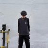 Chrome Hearts Phantom Cross Sanskrit Arm Long Sleeve Shirt- Black