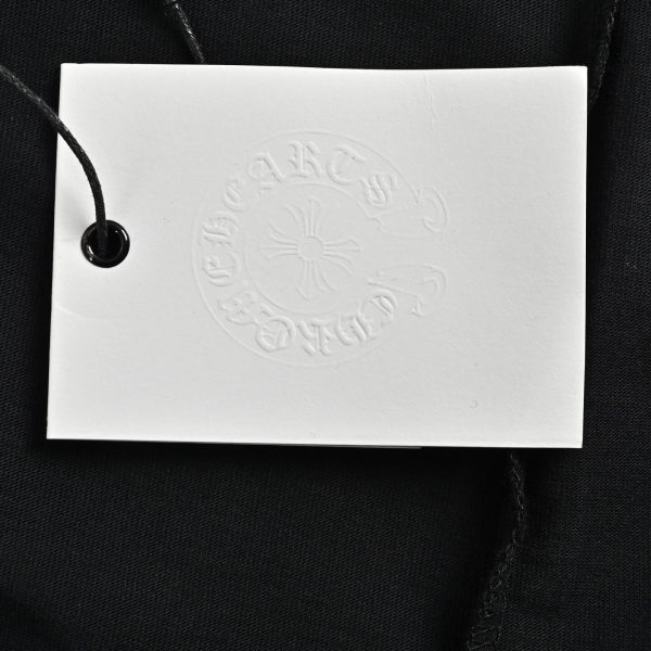Chrome Hearts Phantom Cross Sanskrit Arm Long Sleeve Shirt- Black