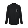 Chrome Hearts Phantom Cross Sanskrit Arm Long Sleeve Shirt- Black