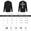 Chrome Hearts Phantom Cross Sanskrit Arm Long Sleeve Shirt- White (1) Chrome Hearts Phantom Cross Sanskrit Arm Long Sleeve Shirt- White