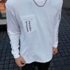 Chrome Hearts Phantom Cross Sanskrit Arm Long Sleeve Shirt- White (2) Chrome Hearts Phantom Cross Sanskrit Arm Long Sleeve Shirt- White