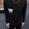 Chrome Hearts × Kyosuke Himuro Vertical Logo Long Sleeve Tee- Black