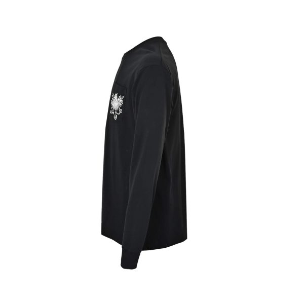 Chrome Hearts × Kyosuke Himuro Vertical Logo Long Sleeve Tee- Black