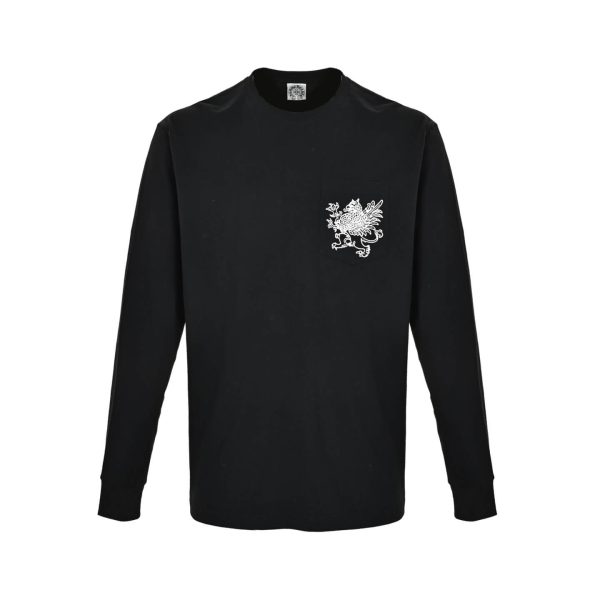 Chrome Hearts × Kyosuke Himuro Vertical Logo Long Sleeve Tee- Black