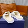 Dior Aqua Mule – Beige & White Dior Oblique Jacquard Script Medallion