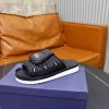 Dior Aqua Mule – Black Padded Technical Fabric & Grained Calfskin