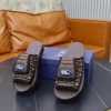 Dior Aqua Mule – Brown Padded Technical Fabric & Grained Calfskin