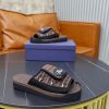 Dior Aqua Mule – Brown Padded Technical Fabric & Grained Calfskin