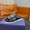 Dior Aqua Mule – Navy Blue & Beige Dior Oblique Jacquard (9) Dior Aqua Mule – Navy Blue & Beige Dior Oblique Jacquard