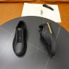FENDI City Leather Slip-On Sneaker – Black & Natural Tan (3) FENDI City Leather Slip-On Sneaker – Black & Natural Tan