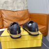FENDI City Leather Slip-On Sneaker – Black & Natural Tan (4) FENDI City Leather Slip-On Sneaker – Black & Natural Tan