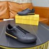 FENDI City Leather Slip-On Sneaker – Black & Natural Tan (7) FENDI City Leather Slip-On Sneaker – Black & Natural Tan
