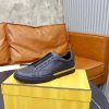 FENDI City Leather Slip-On Sneaker – Black & Natural Tan (8) FENDI City Leather Slip-On Sneaker – Black & Natural Tan