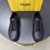 FENDI City Leather Slip-On Sneaker – Black & Natural Tan (9) FENDI City Leather Slip-On Sneaker – Black & Natural Tan