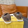 FENDI City Nubuck Slip-On Sneaker – Brown & Natural Tan