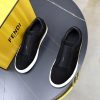 FENDI City Suede Slip-On Sneaker – Black & Natural Tan (6) FENDI City Suede Slip-On Sneaker – Black & Natural Tan