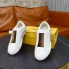 Fendi FF Webbing Slip-On Sneakers – White Leather & Tobacco (7) Fendi FF Webbing Slip-On Sneakers – White Leather & Tobacco