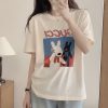Gucci Black White Rabbit Phone Call Print T-Shirt- Beige