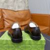 Gucci Web Detail Derby Shoes – Burnished Brown Patina Leather