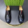 Gucci Web Detail Derby Shoes – Polished Black Leather (3) Gucci Web Detail Derby Shoes – Polished Black Leather