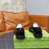 Gucci Web Detail Derby Shoes – Polished Black Leather (5) Gucci Web Detail Derby Shoes – Polished Black Leather