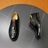 Gucci Web Detail Derby Shoes – Polished Black Leather (6) Gucci Web Detail Derby Shoes – Polished Black Leather