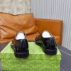 Gucci Web Detail Derby Shoes – Polished Black Leather (7) Gucci Web Detail Derby Shoes – Polished Black Leather