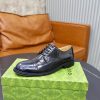 Gucci Web Detail Derby Shoes – Polished Black Leather (9) Gucci Web Detail Derby Shoes – Polished Black Leather