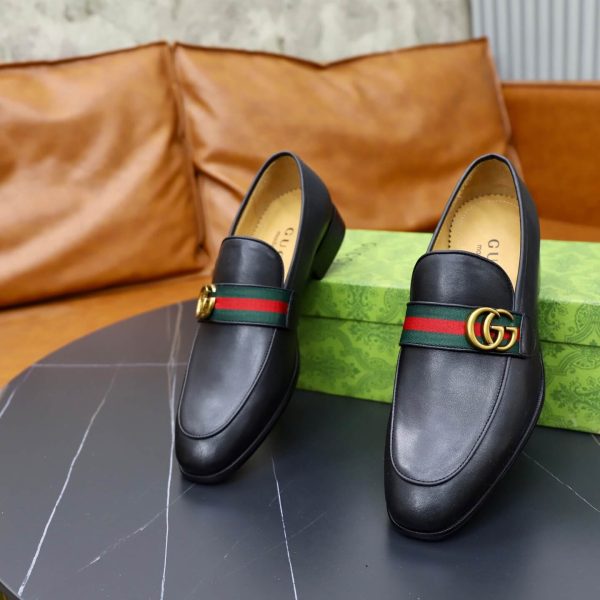 Gucci Web & Double G Loafers – Smooth Black Leather (3) Gucci Web & Double G Loafers – Smooth Black Leather