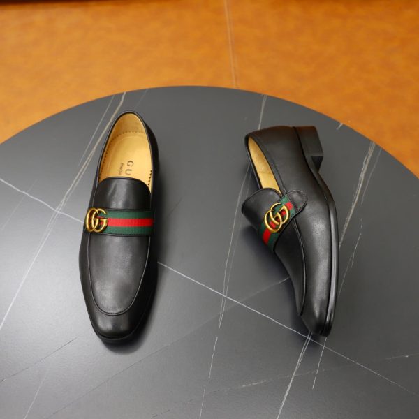Gucci Web & Double G Loafers – Smooth Black Leather (5) Gucci Web & Double G Loafers – Smooth Black Leather
