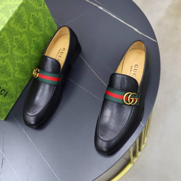 Gucci Web & Double G Loafers – Smooth Black Leather (6) Gucci Web & Double G Loafers – Smooth Black Leather