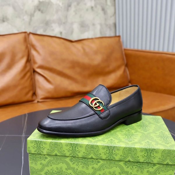 Gucci Web & Double G Loafers – Smooth Black Leather (7) Gucci Web & Double G Loafers – Smooth Black Leather