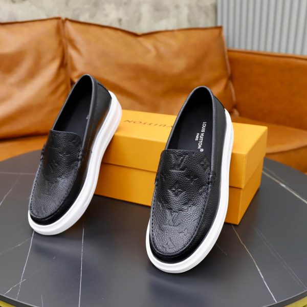 Louis Vuitton Beverly Hills Loafer – Black Monogram Grained Calf Leather (2) Louis Vuitton Beverly Hills Loafer – Black Monogram Grained Calf Leather