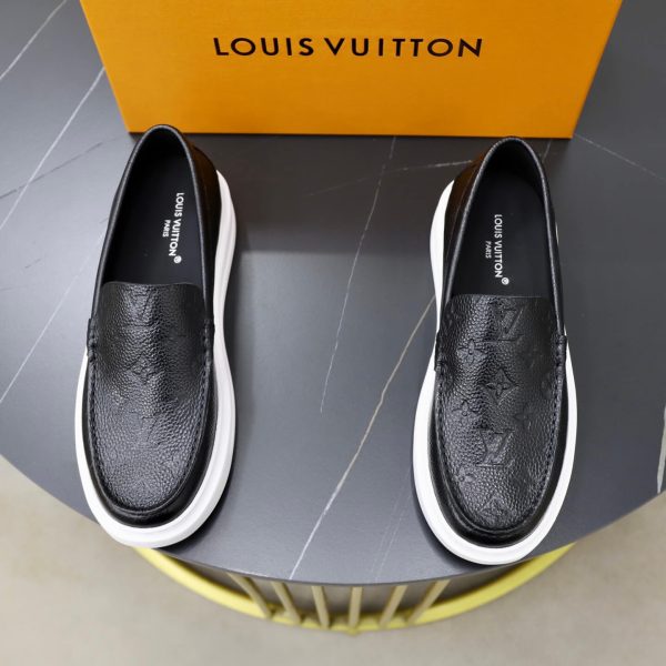 Louis Vuitton Beverly Hills Loafer – Black Monogram Grained Calf Leather (7) Louis Vuitton Beverly Hills Loafer – Black Monogram Grained Calf Leather