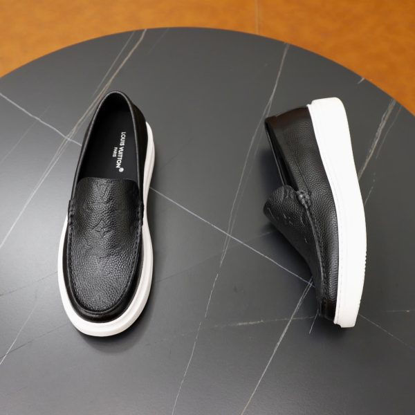 Louis Vuitton Beverly Hills Loafer – Black Monogram Grained Calf Leather (8) Louis Vuitton Beverly Hills Loafer – Black Monogram Grained Calf Leather