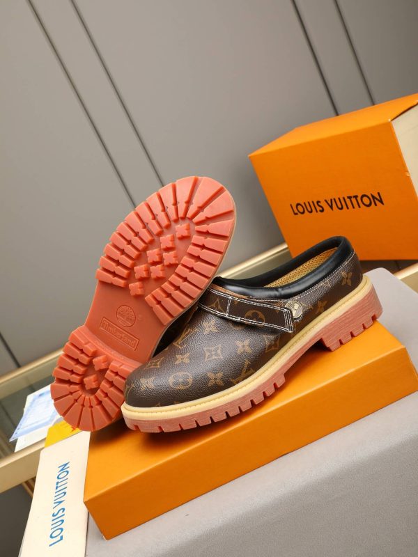 Louis Vuitton Classic Dark Monogram Lug-Sole Mule (2) Louis Vuitton Classic Dark Monogram Lug-Sole Mule