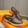 Louis Vuitton Classic Dark Monogram Lug-Sole Mule (4) Louis Vuitton Classic Dark Monogram Lug-Sole Mule