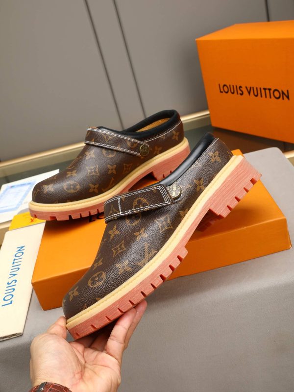 Louis Vuitton Classic Dark Monogram Lug-Sole Mule (5) Louis Vuitton Classic Dark Monogram Lug-Sole Mule