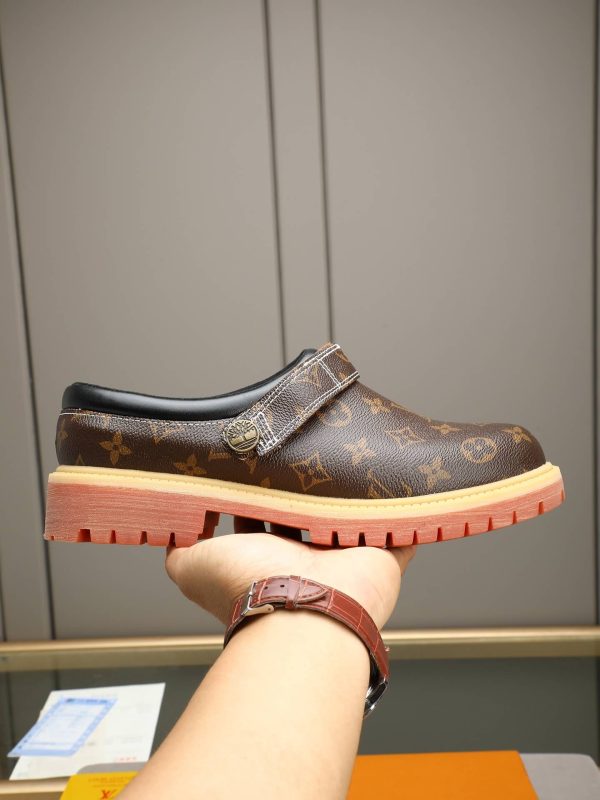 Louis Vuitton Classic Dark Monogram Lug-Sole Mule (6) Louis Vuitton Classic Dark Monogram Lug-Sole Mule